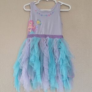 Disney Little Mermaid Kids Tutu Dress - Lavender and Aqua